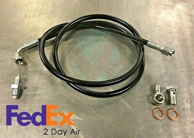 Línea de embrague de acero inoxidable negra para Nissan 240SX S13 S14 1991-1998 Foto 1 de 4