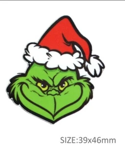 5 pc. Planar Resin Hair Bow Center Flatback Christmas Green Santa 1042562 - Picture 1 of 1