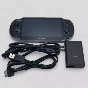 Sony PlayStation Vita Wi-Fi Model PCH-1000 Excellent+ Crystal Black - Picture 1 of 3