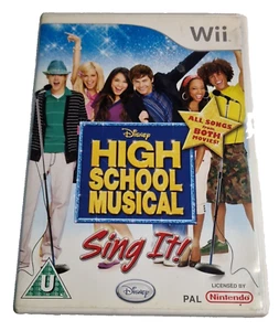High School Musical: Sing It! (Nintendo Wii 2007) PAL Pegi U Disney - No Manual - Imagen 1 de 9