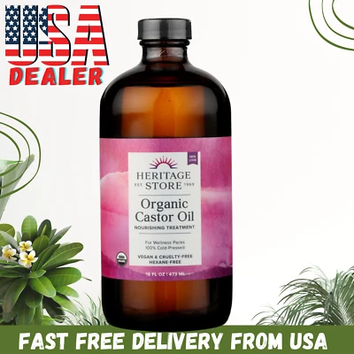 Heritage Store Herit Castor Oil - 16 fl oz - Изображение 1 из 4
