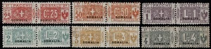 1923 SOMALIA SERIE PACCHI POSTALI SOPRASTAMPA SOMALIA 15 / 20 - 6 V MLH MF126753 - Imagen 1 de 2