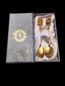 Fons Saechen Korean Goldplated Tea Spoon Set - Picture 1 of 6