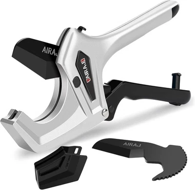 AIRAJ Ratchet PVC Pipe Cutter Heavy Duty,Cuts up to 3 Inches,PVC Cutter with One - Image 1 of 4