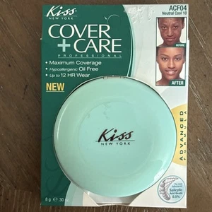 ACF04 Kiss Cover + Care 2-in-1 Cream Foundation Concealer 8g NEUTRAL COOL 10 - Picture 1 of 4