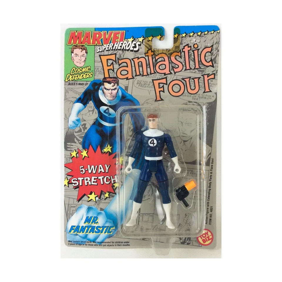Toy Biz Action Figure Fantastic Four - Mr. Fantastic w/5-Way Stretch EX/Mint - Image 1 of 1