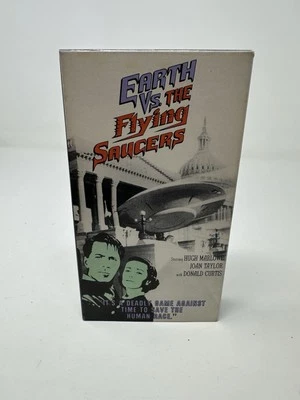 Earth Vs. the Flying Saucers VHS Vintage Sci-Fi Movie 1956 Aliens SCI FI (1989) - Image 1 of 4