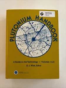 Very Rare! Plutonium Handbook Vol I & II ANS Guide to the Technology HC VG - Picture 1 of 21