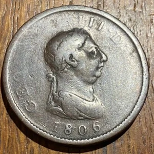 PIECE PENNY 1806 GEORGES III ROYAUME-UNI (1292) - Foto 1 di 2