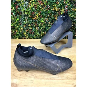 Nike Vapor Edge Pro 360 Ghost Lace Football Cleats Black Metal Gold Mens 13 EUC - Picture 1 of 9