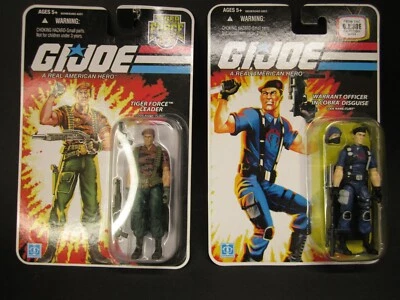Gi Joe 25th Anniversary Flint in Disguise & Tigerforce Flint Carded - Image 1 of 3