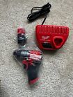 Milwaukee+M12+Fuel+12V+Cordless+1%2F2%22+Hammer+Drill+Driver+%2B+Charger+%2B+2.0+Battery