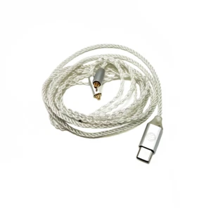 Cable de actualización Strauss & Wagner Lyss trenzado OFC plateado MCMX a USB-C IEM - Imagen 1 de 1