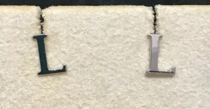 Ohrringe 18 kt Weißgold mit Buchstabe L - Schmuck Ottaviani Rom ab 1894 - Bild 1 von 3