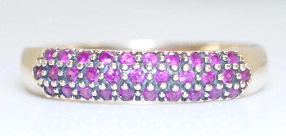 ¡HERMOSO! Anillo vintage de rubí TW de oro amarillo de 14 quilates de 1/3 quilates para mujer, talla 8  Foto 1 de 1