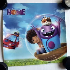 Póster promocional de película casera DreamWorks 2015 vinilo - animado - Imagen 1 de 4
