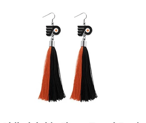 NHL Philadelphia Flyers Tassel Earrings Cover