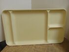 Tupperware Rectangle 9" by 15" 4 Section Tan TV/Dinner/Picnic Tray  #1535-1