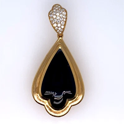 Kabana Onyx Diamond 14K Yellow Gold Pendant DG7077652 - Image 1 of 4