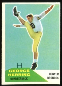 1960 Fleer #46 George Herring Denver Broncos - Rookie Card - Picture 1 of 2