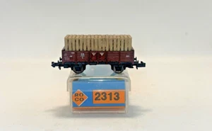 N Scale Roco 2313 Wood Transport Freight Wagon Original Box - Picture 1 of 8