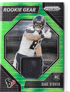 Cade Stover 2024 Panini Prizm Rookie Neon Green Patch Houston Texans NFL!! - Picture 1 of 1