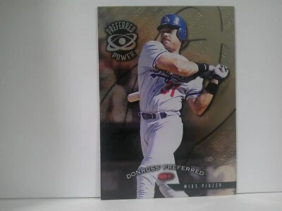 1998 Donruss Preferred Preferred Power Grandstand Mike Piazza #173 HOF - Image 1 of 2