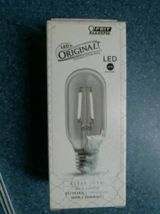 Feit Electric LED Original Vintage Style Bulb, 4 Watts, Clear Glass, T14, FS - Picture 1 of 2