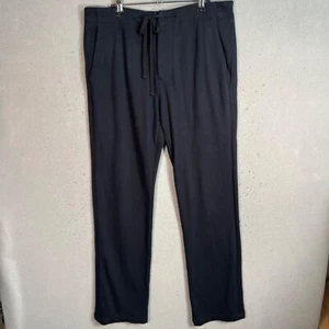 James Perse Mens Size 34 Black Drawstring Trousers Cotton & Wool Blend Pants - Picture 1 of 10
