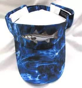SNOOK Visera Deportiva AGUA AZUL Gorra de Pesca Bordada Peces Nylon Ajustable NUEVO A18 - Imagen 1 de 5