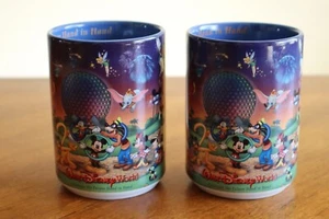 Lot 2000 Walt Disney World 12oz Coffee Mug Cup Celebrate the Future Hand in Hand - Picture 1 of 13