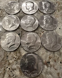 (1776-1976) P Bicentennial Kennedy Half Dollars (10 coin lot)🌟Beautiful Coins🌟 - Picture 1 of 11