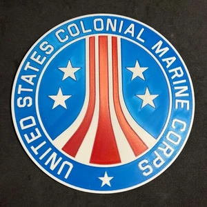 United States Colonial Marine Corps Emblem Wall Plaque - 3D Printed - Picture 1 of 6