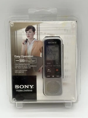 SONY ICD-BX112 2GB Digital Voice Recorder Over 500 Hours Recording Time NOS - Image 1 of 4