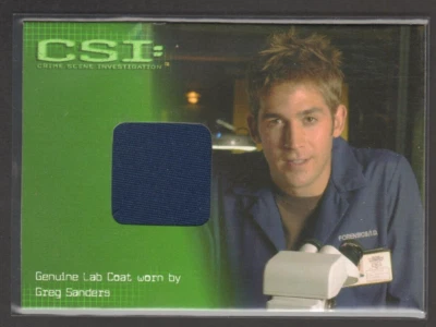 CSI CRIME SCENE INVESTIGATION GREG SANDERS COSTUME CARD CSI-C5 STRICTLY INK 2003 - Image 1 of 2