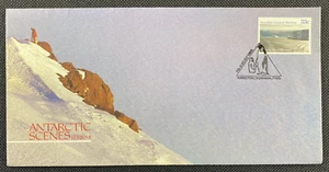 1985 AAT Antarctic Scenes Series II Single Stamp FDC Kingston Penguin Postmark - Picture 1 of 2
