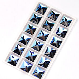 Square colorful Sew On Stone Crystal Glass Rhinestones Sewing On For Jewellery