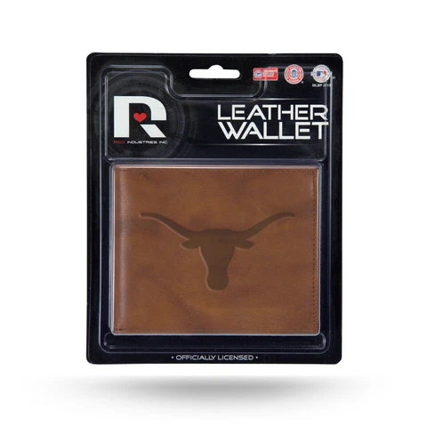 Texas Longhorns STANDARD Authentic Embossed Leather Billfold Wallet NCAA NWT Cover