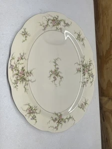 Theodore Haviland New York China Rosalinde 14" x 11" Ovale Servierplatte - Bild 1 von 4