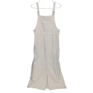 Vintage Dress Womens Medium Jumper Overall Cargo Vintage 90s Y2K Maxi Grunge Tan - Picture 1 of 11