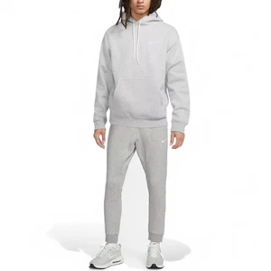 Nike 2-tlg Jogginganzug grau Gr. M passender Hoodie Jogginghose Fleece Trainingsanzug Neu mit Etikett - Bild 1 von 14