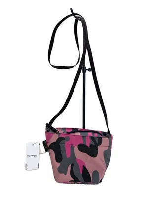 Bolso de Hombro Herve Chapelier en Forma de Barco en Nylon, Rosa Camuflaje Foto 1 de 4