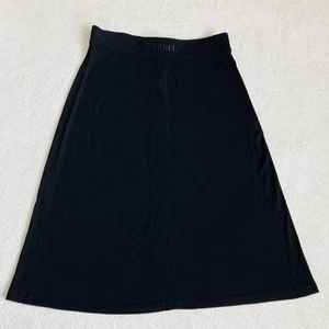 Original Chanel Vintage 97P Logo Embroidered Flare Skirt 38 CHANEL Damen Mode - Bild 1 von 14
