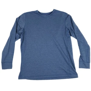 The North Face Long Sleeve Crew Shirt XL Blue Minimalist Outdoor Essential - Picture 1 of 9