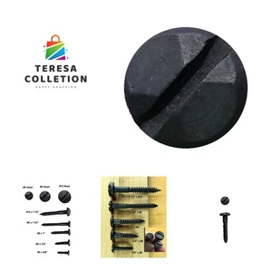 Rustikale Pyramidenkopf Holzschrauben #8 x 1 Zoll | Schlitzantrieb - 100 Stück - Bild 1 von 6