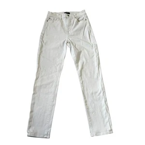 7 For All Mankind White The High Waist Ankle Skinny Jeans Women Size 26 | 71-20 - Picture 1 of 9