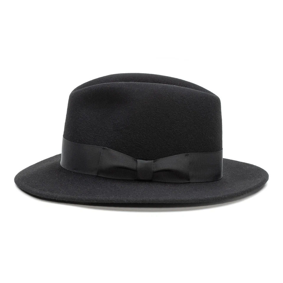 Sombrero Fedora Sterkowski HOLDEN Lana Fieltro Ala Ancha Trilby Elegante Invierno Para Hombre Foto 1 de 1