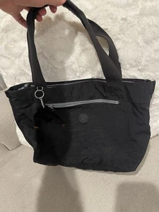 Kipling Medium Tote Shoulder Bag Nylon Black - Picture 1 of 5