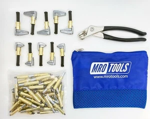 3/16 Cleco Fasteners Complete Kit w/ Pliers, Clamps, Carry Bag (K1S50-3/16SG) - Picture 1 of 7