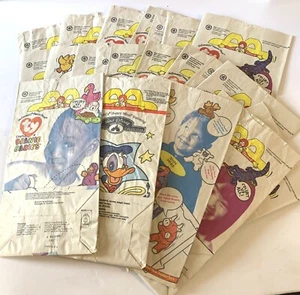 21 McDonalds Happy Meal Paper Bags - 1997 Happy Meal Ty Beanie Babies - Picture 1 of 5